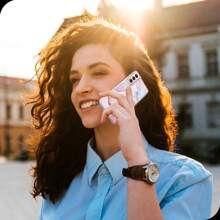 Naciey 大理石水彩風格手機殼,適用於三星s21 - 紫色 - 查看 5