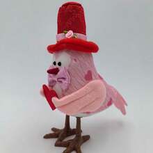 1pc Male Handheld Heart Shaped Bird Valentine's Day Decoration, Suitable For Window Display, Interior Decoration, And Couples Ornament For Home Decoration, Etc. - Multicolor - View 2