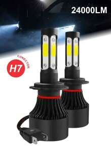 Set Faros luces LED focos delanteros 4 lados luz 360 para coche 12v - Negro - Ver 6