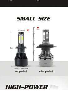 Set Faros luces LED focos delanteros 4 lados luz 360 para coche 12v - Negro - Ver 7