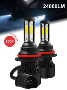 Set Faros luces LED focos delanteros 4 lados luz 360 para coche 12v - Negro - Ver 5