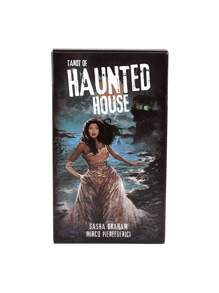 10.5cm*6.2cm* 2.6cm  Of Haunted House,  Cards,Party Game ,Board Game - Black - View 3