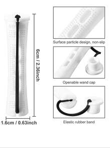20 Pcs Perm Rods For Long Hair Plastic Curl Rods Cold Wave Rods Hair Curling Roller For Hair Styling Hairdressing Tools - White - View 2