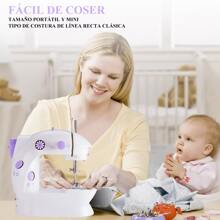 Portable Sewing Machine Mini Electric Sewing Machine - Roxo Malva - Ver 8