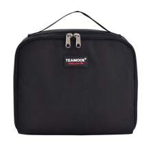 TEAMOOK Waterproof Large Capacity Insulated Lunch Bag, Soft Bento Box, Black Back To School Lunch Box Lunch Bag Back To School Supplies Bento Box Lunchbag Home Essentials Lunch Kit Cooler Box Lunchbox Bag - Black - View 7