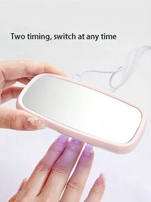 1只led/uv凝膠指甲燈,迷你老鼠造形,用於乾燥和固化指甲 - 白色 - 查看 5