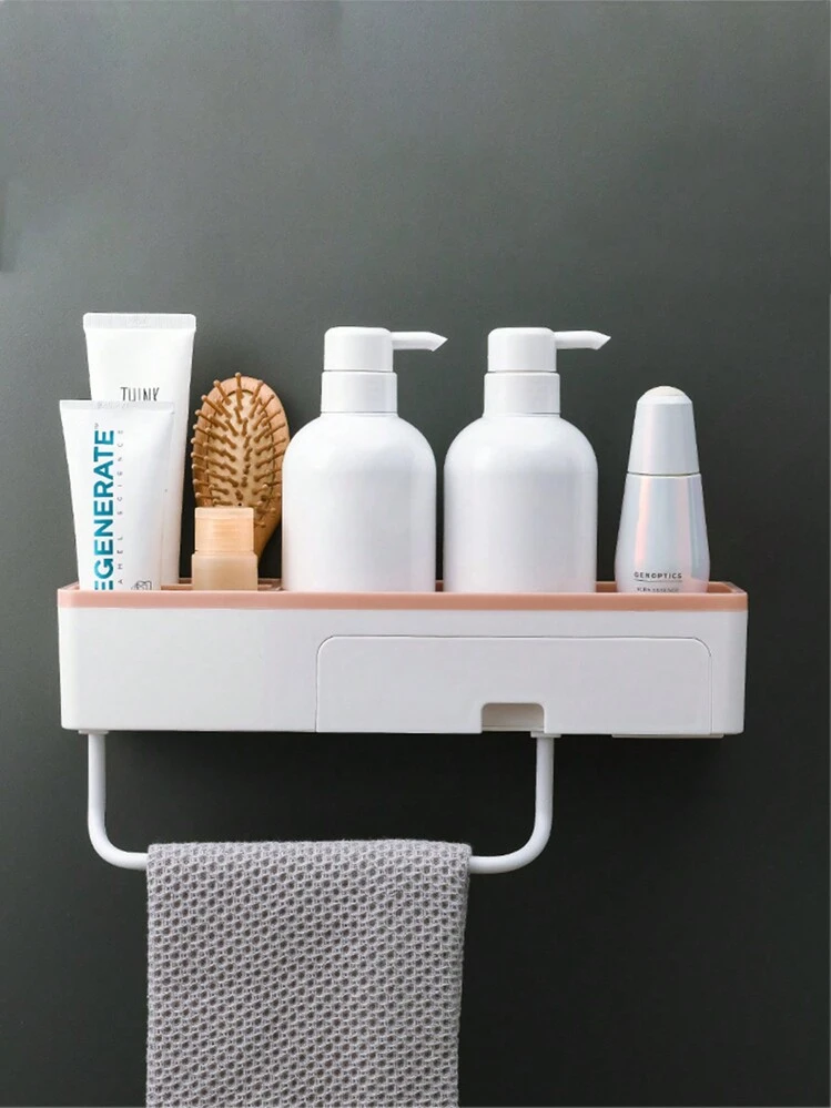 TrAdE Shop Traesio - Scaffale Per Wc Bagno Doccia A Parete Organizer Articoli Da Toeletta A 3 Ripiani 71489749