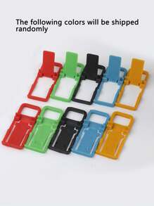 迷你手機支架,附 L 形折疊夾和沙灘塑膠通用手機支架 - 黑色 - 查看 6