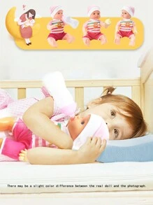 14 Inches Silicone Newborn Vinyl Baby Dolls With Accessories, New Design Simulation Vinyl Lifelike Baby Dolls,High Quality Vinyl Body Newborn Baby Doll, For Kids.