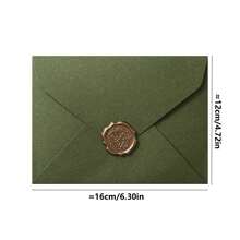 生日賀卡信封套裝、情人節手寫卡信封套裝、新年賀詞手寫卡信封套裝,1個信封+1張卡片+1個繪畫印章,祝福卡：新年快樂卡/愛你卡/生日快樂卡/最美好的祝福卡/感謝卡/祝好運卡 - 酪梨綠 - 查看 11