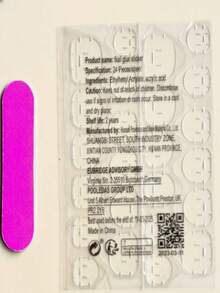 24 cái Giáng sinh Hình dán móng tay - Dễ thương Màu hồng Hình Deer Nhấn Móng tay Với Thạch Keo dính Và Giũa móng tay , Thích hợp Đối với phụ nữ Cô gái - Nhiều màu - Xem 6