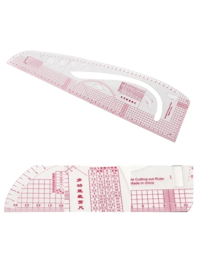 Régua Para Modelagem 3 Em 1 Flexível Patchwork ,costura, corte Promoção