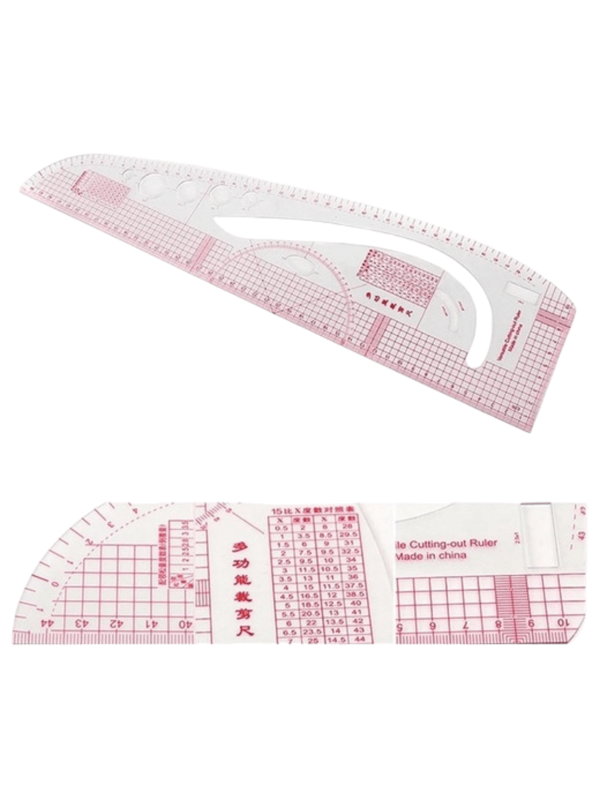 Régua Para Modelagem 3 Em 1 Flexível Patchwork ,costura, corte Promoção
