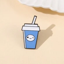 1pc Universal Clothing Accessory Mini Western Food Themed Badge, Cute Chicken Leg, Burger, Pizza, Popcorn, Ice Cream Collar Brooch - Cola - View 8