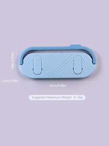 1入組浴室拖鞋掛架,掛牆鞋子收納組合,無需打洞,廁所收納架 - 藍色 - 查看 2