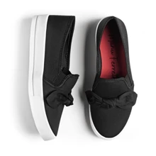 Women Wedge Sneakers - 黑色 - 查看 2