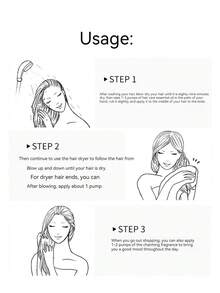 1入組80ml髮護精油,用於平滑頭髮、去毛躁、密封和保濕,不油膩,易吸收,適用於家居和旅行使用 - 彩色 - 查看 6