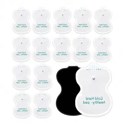 20入組自粘3.5mm電極貼5.5x8cm更換凝膠貼tens Ems按摩貼片,適用於脈衝按摩器肌肉刺激器