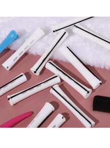 20 Pcs Perm Rods For Long Hair Plastic Curl Rods Cold Wave Rods Hair Curling Roller For Hair Styling Hairdressing Tools - White - View 7