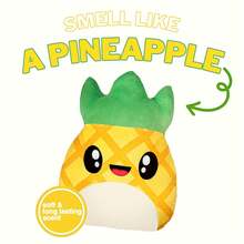 1個,16英寸,鳳梨柔軟枕頭-持久香氣填充絨毛,時尚抱枕,舒適水果枕頭,房間裝飾,生日派對禮物 - 黃色 - 查看 3