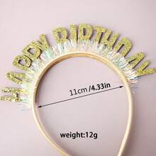 Trẻ em Tiệc sinh nhật Dây buộc tóc Vui vẻ Sinh nhật Long lanh Sinh nhật Dây buộc tóc Phụ kiện tóc Cô gái Em bé Dây buộc tóc Mũ đội đầu cho thú cưng - Hồng - Xem 2