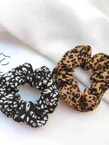 3 件裝復古圓點圖案蝴蝶結髮圈 - 彩色 - 查看 4