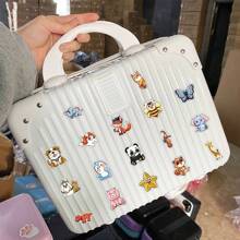 51pcs/Set Cute Cartoon Animal Stickers, Ins Style Waterproof Adhesive Decals For Glass, Cup, Notebook, Phone Case, Luggage, Refrigerator, Computer, Scrapbook, Diy Projects - Multicolor - View 8