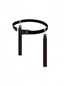 Black Football Waist Flag - Black - View 2