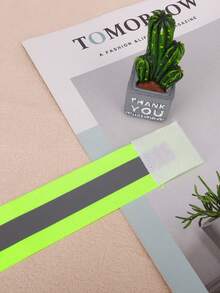 1pc Fluorescent Green Reflective Wristband / Leg Strap For Cycling / Mountain Bike / Night Running - Green - View 7