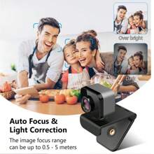 High Definition 2k Usb Computer Network Camera With Microphone For Meetings, Live Streaming, Office, Conference Room - Black - View 6