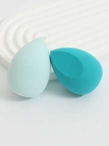 2pcs Makeup Sponges Set, Makeup Sponge For Foundations Mixing, Liquid, Cream And Powder, Multicolor Cosmetic Sponge, Non-Latex Dry & Wet Dual-Use Base Makeup Puff, Suitable For All Skin Types.