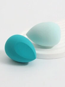 2pcs Makeup Sponges Set, Makeup Sponge For Foundations Mixing, Liquid, Cream And Powder, Multicolor Cosmetic Sponge, Non-Latex Dry & Wet Dual-Use Base Makeup Puff, Suitable For All Skin Types.