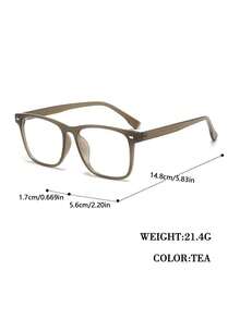 超轻方形平光镜片女士时尚眼镜 - 彩色 - 查看 4