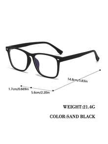 超轻方形平光镜片女士时尚眼镜 - 彩色 - 查看 3