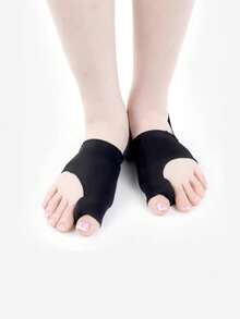 1 Pair Toe Separator & , Wearable Toe Alignment Device For Men & Women - Black - View 7