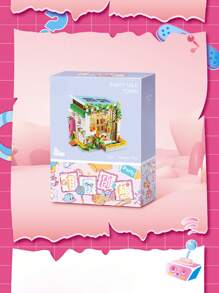 Moc迷你奈米積木益智玩具桌面擺件diy手工安妮工作室向日葵屋迷你街道積木套裝美學潮流積木 - 午後時光618pcs - 查看 4