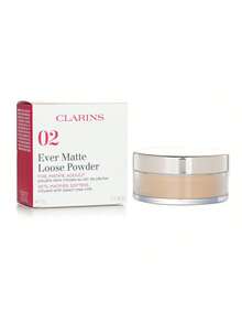 Clarins Ever Matte蜜粉-# 02通用中號 15克/0.5盎司 - 白色 - 查看 2