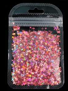 12 Packs/1 Set DIY Laser Four-Pointed Star Nail Art Sequins, DIY Jewelry Accessories, Crystal Glue Filled Sequins - Multicolor - View 10