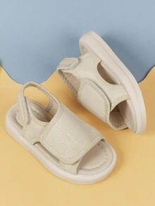 新款女童涼鞋,幼童/兒童韓版夏季防滑軟底鞋,男/女童沙灘鞋,嬰兒/幼童夏季涼鞋和軟底防滑初學走路者 - 米色 - 查看 2