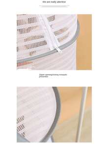 1pc Double Layer Multifunctional Mosquito-Proof Drying Net, Sturdy And Durable, Suitable For Drying Small Clothes, Dried Fish And Vegetables. - White - View 8