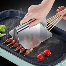 2 件/套不銹鋼手動漢堡機、方形和圓形餡餅機 - 銀色 - 查看 6