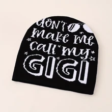 1頂y2k風格哥德風gigi提花針織帽-溫暖時尚的針織帽,適用於戶外活動、騎車、旅行和滑雪 - 多色 - 查看 8