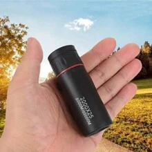 2000x25便攜式單筒望遠鏡,高清影像,適用於戶外露營、狩獵、旅遊、音樂會、釣魚 - 黑色 - 查看 1