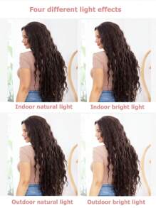 30-inch extra long body wave synthetic wig, women's wig, suitable for everyday use - Brown - View 7