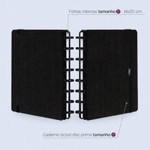 iscool Notebooks - Black Linen - View 3