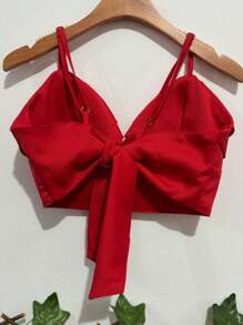 Women Tops - 紅色 - 查看 2