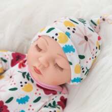 11.4 Inches Realistic Silicone Doll, Reborn Infant Doll, Soft Rubber Toy For Children, Birthday Present And Sleeping Companion Toy With Fashionable Outfit For Girls - Huahua Hayi With Eyes Closed - View 5