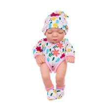 11.4 Inches Realistic Silicone Doll, Reborn Infant Doll, Soft Rubber Toy For Children, Birthday Present And Sleeping Companion Toy With Fashionable Outfit For Girls - Huahua Hayi With Eyes Closed - View 6