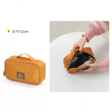 7pcs Compression Packing Cubes, Contrast Color Travel Storage Bag Set, Digital Toiletries Cosmetics Packing Storage Bag, Patchwork Clothes Shoes Organizer For Suitcase Luggage Travel Holiday Essentials Holiday Travel Essentials Travel Bag Travel Accessories - Orange - View 10