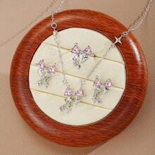 女性珠寶套裝 - 粉色 - 查看 2